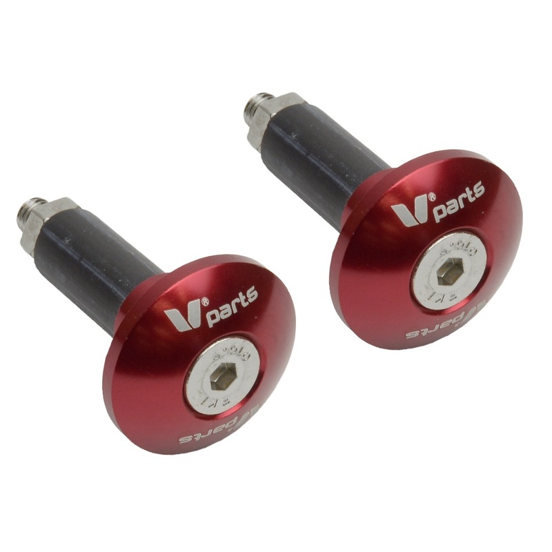Embouts de guidon Bihr Ø12-18mm rouge