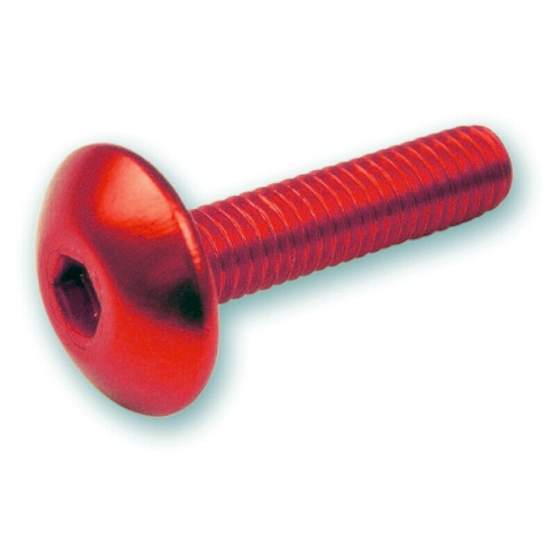 Kit de fixation Bulle Bihr screw allen M6x15 Red