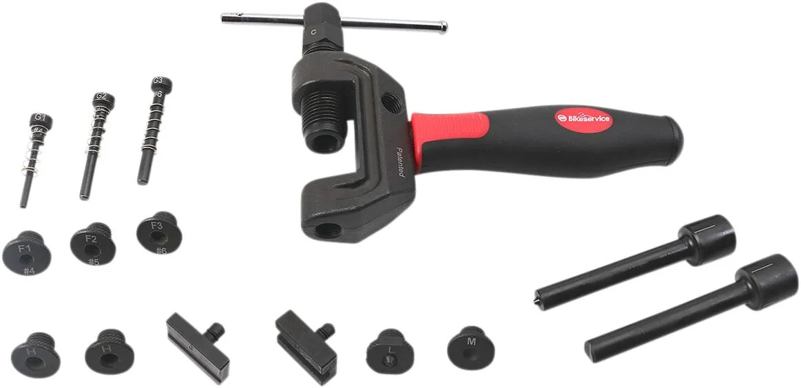 Rive et dérive chaine Bikeservice Kit outils