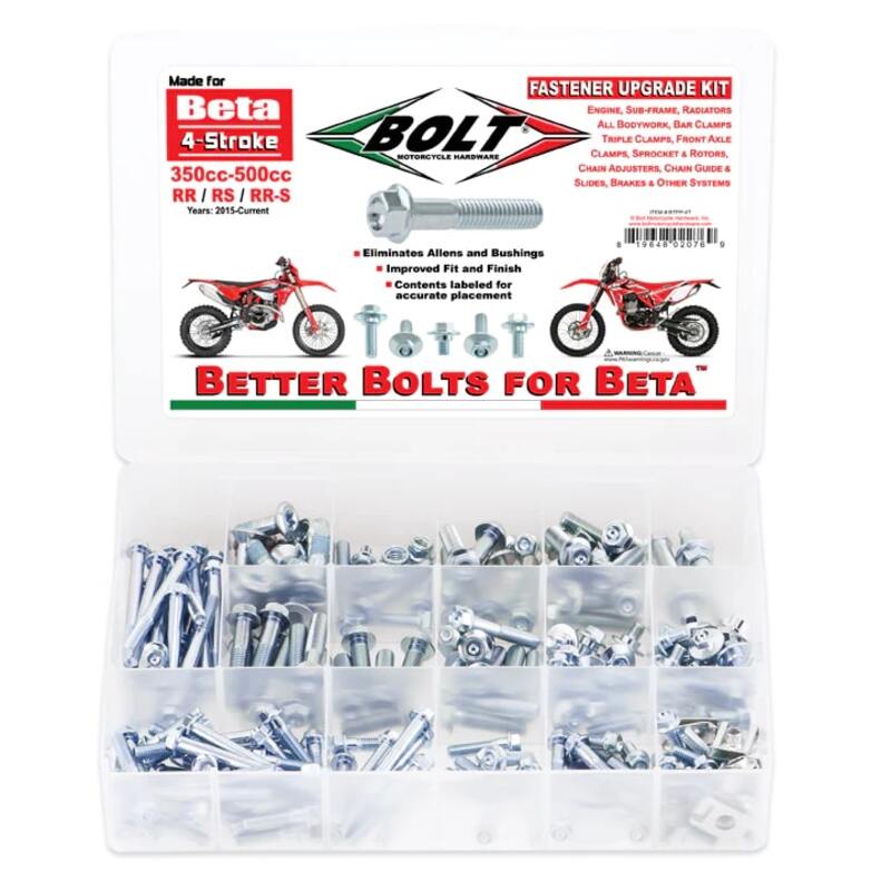 Kit Visserie Moto TT Bolt de mise à niveau des fixations Pro Pack