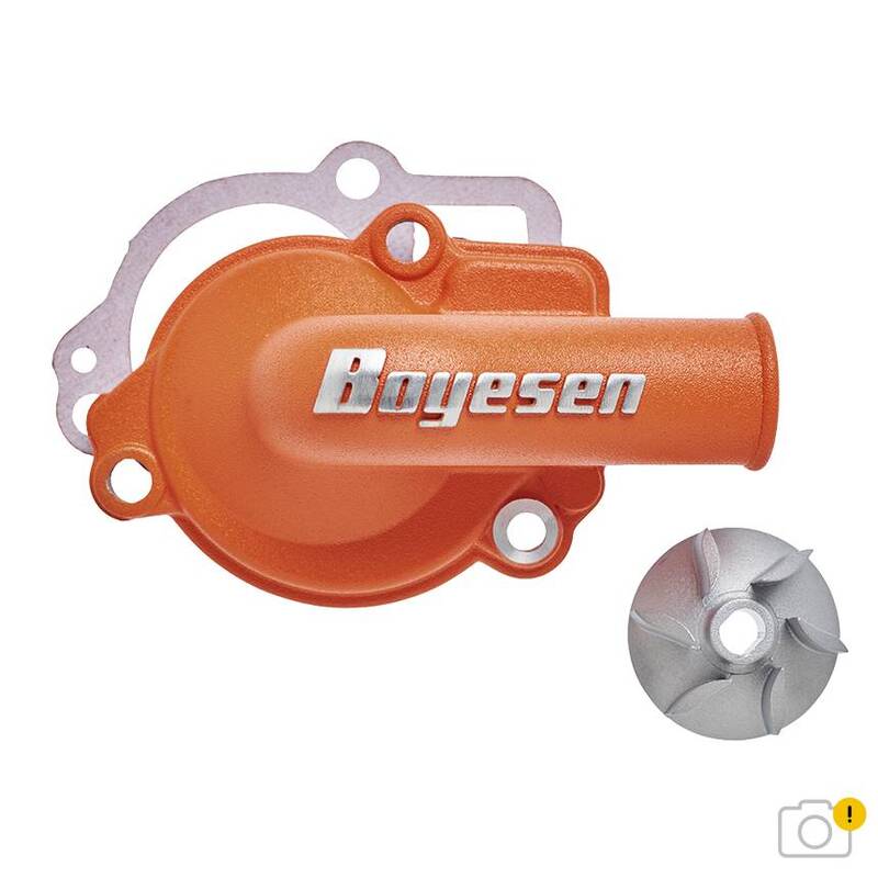 Kit carter pompe à eau Boyesen Couvercle + turbine SuperCooler - orange