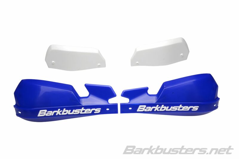 Protèges-mains Barkbusters Coques de VPS MX bleu/déflecteur blanc