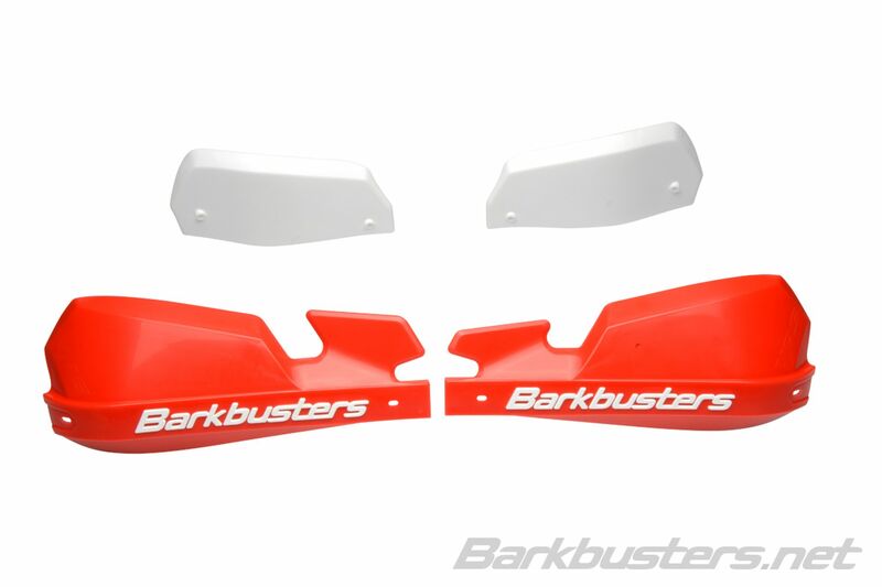Protèges-mains Barkbusters Coques de VPS MX rouge/déflecteur blanc