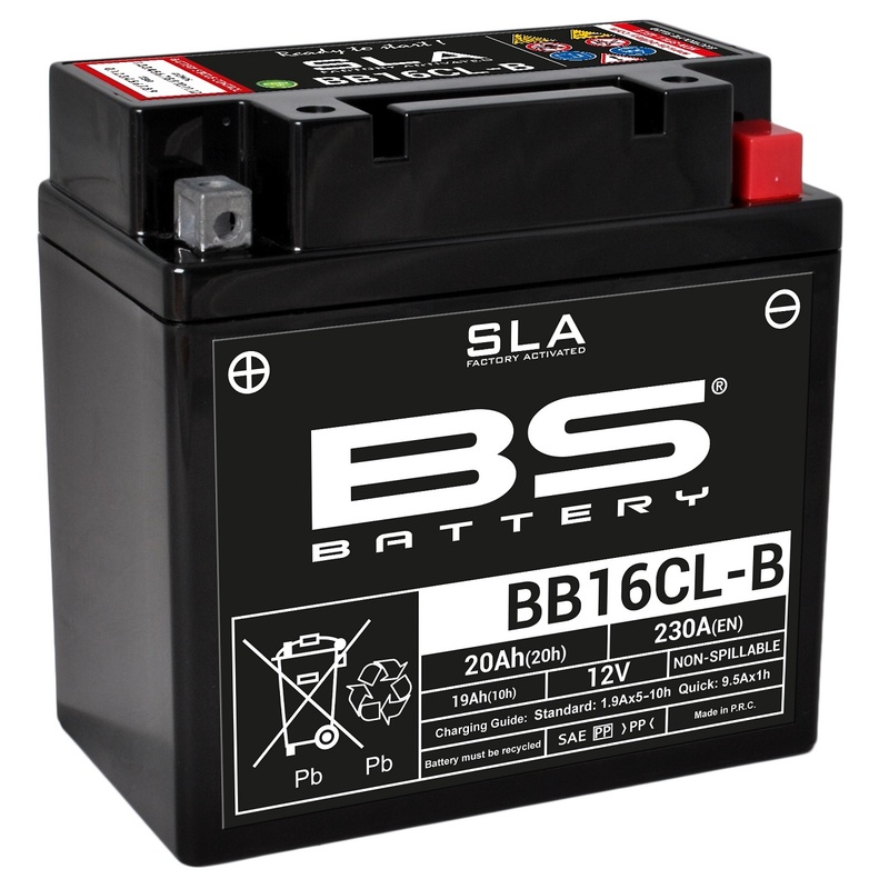 Batterie BS Battery SLA sans entretien activé usine - BB16CL