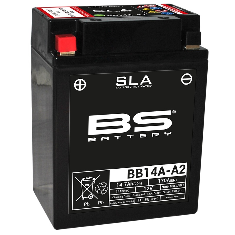 Batterie BS Battery SLA sans entretien activé usine - BB14A A2