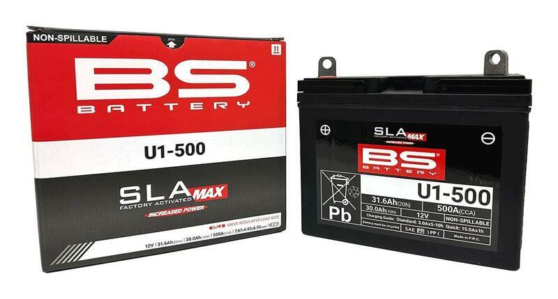 Batterie BS Battery SLA Max sans entretien activée usine - U1 500 FA