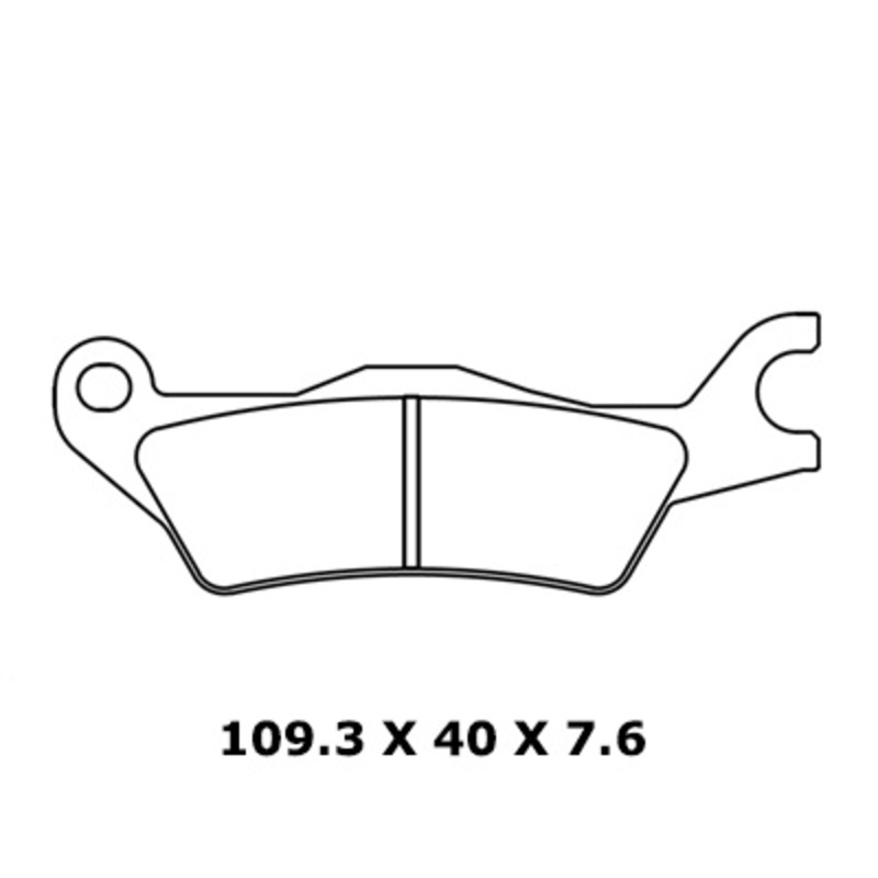 Plaquettes de freins CL Brakes route métal fritté - 1258A3+
