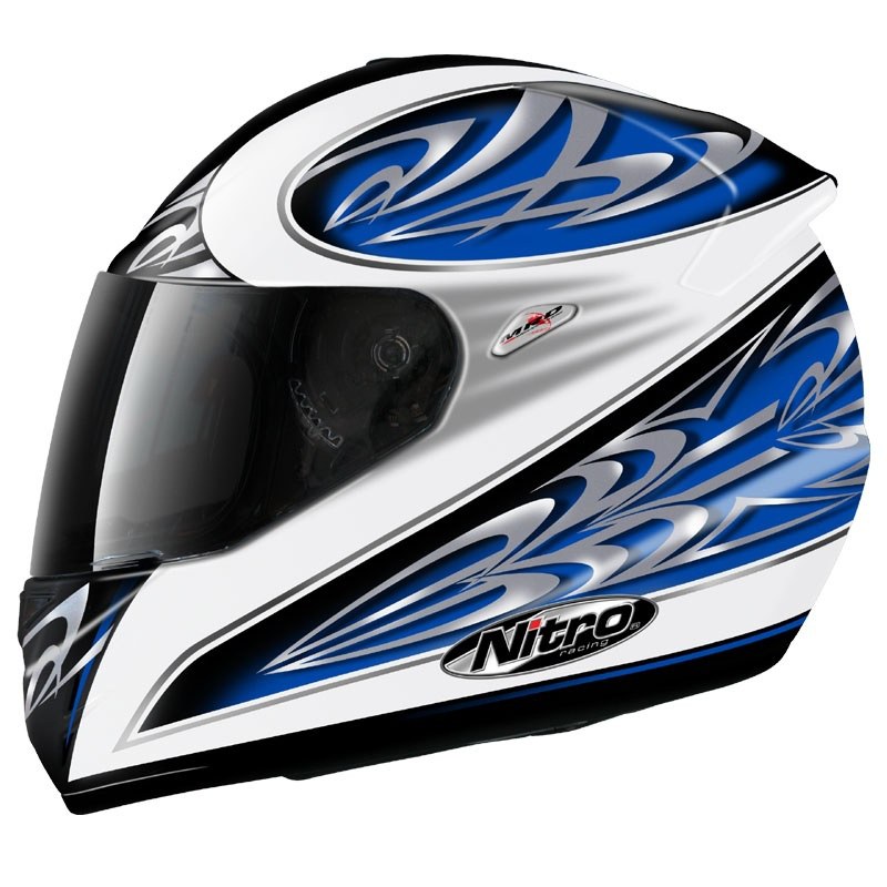 Casque Nitro N1600vn Noirblancbleu Casque Intégral Motoblouzcom