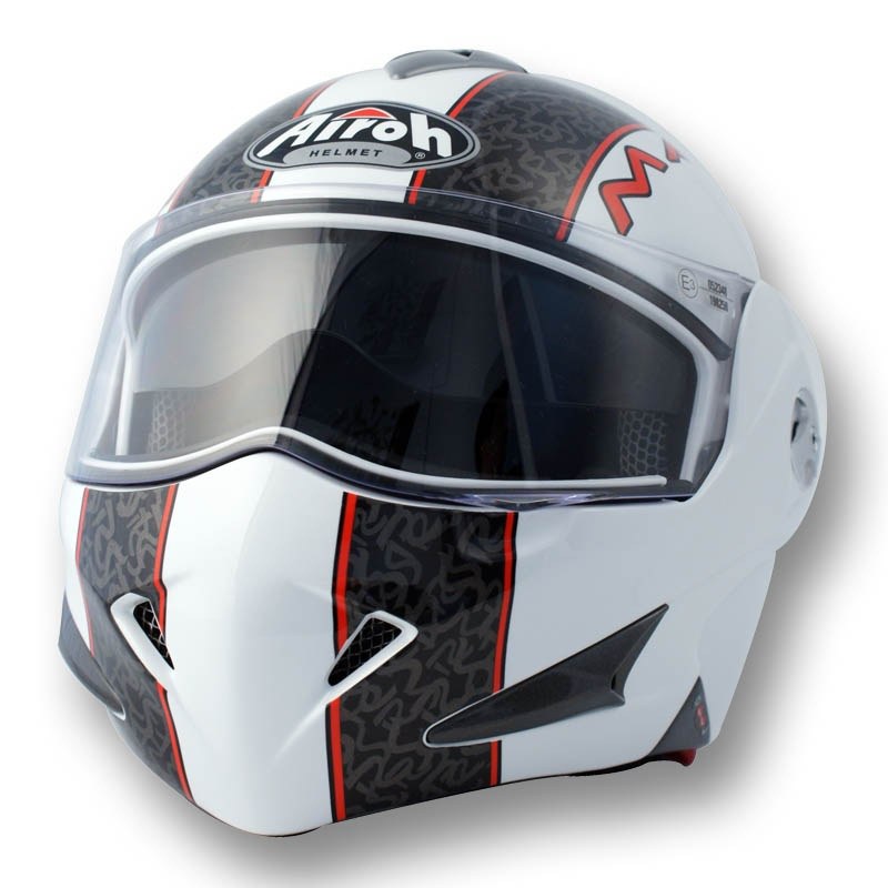 Casque Airoh Mathisse Rs Double Blanc 2009 Casque Modulable