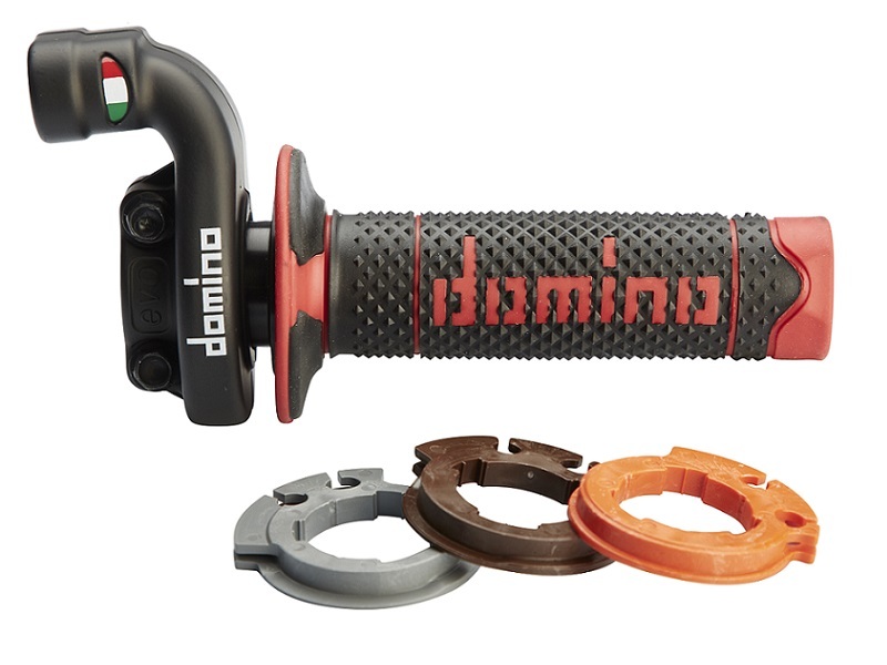 Poignée de gaz Domino KRK avec revêtements