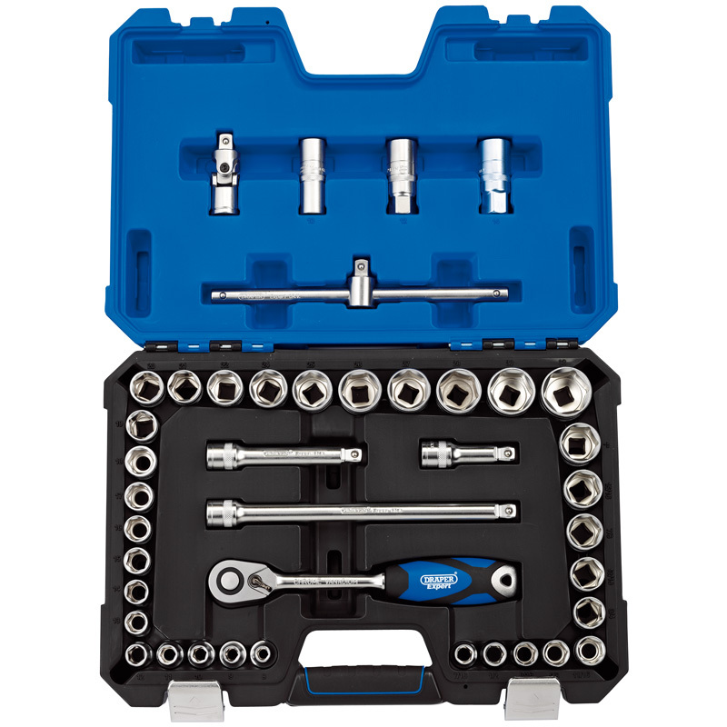 Coffret Draper 1/2 métrique pouce 41 pièces