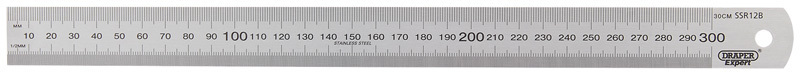 Réglet Draper Règle inox 300mm