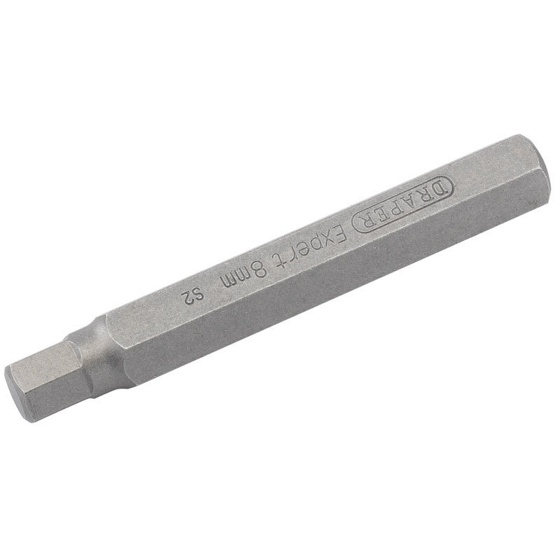 Embout de rechange outil Draper rechange 6 pans 8 mm - longueur 75mm