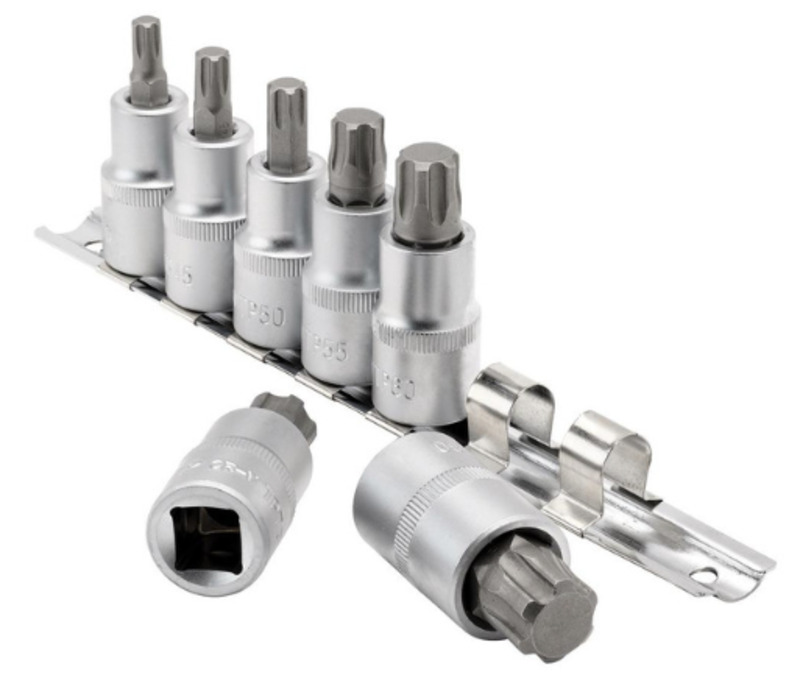 Embout de rechange outil Draper Jeu Torx Expert TX - STAR Plus 1/2" 55mm - 7 pièces