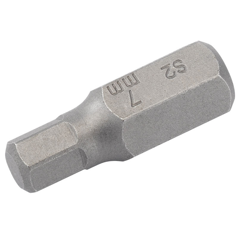 Embout de rechange outil Draper rechange 6 pans 7mm - longueur 30mm