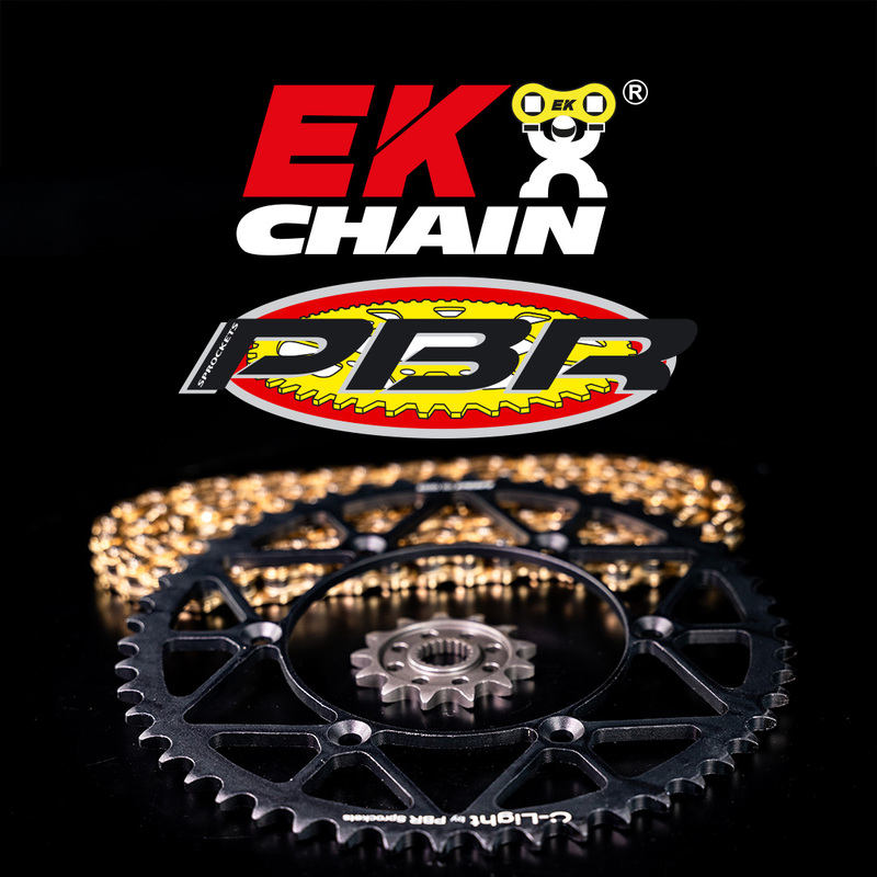 Kit chaine EK CHAIN PBR 420SH 13/51 - couronne standard