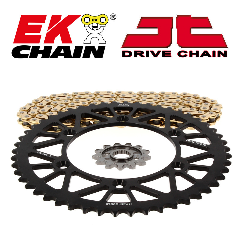 Kit chaine EK CHAIN JT 520SRX2 17/47 - couronne standard
