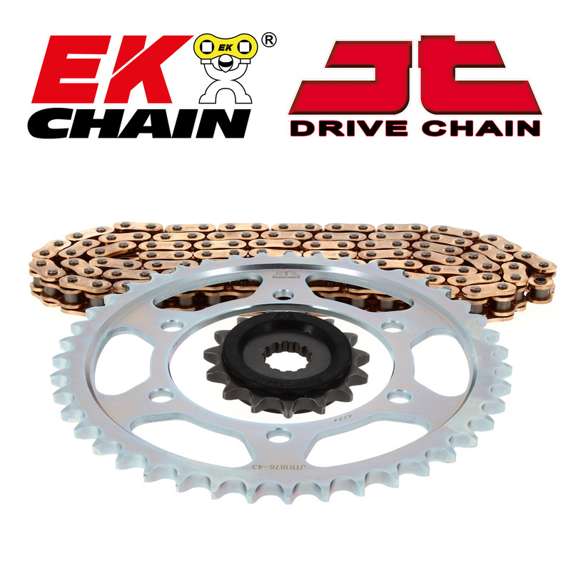 Kit chaine EK CHAIN JT 520XSR2 15/43 - 106 couronne standard