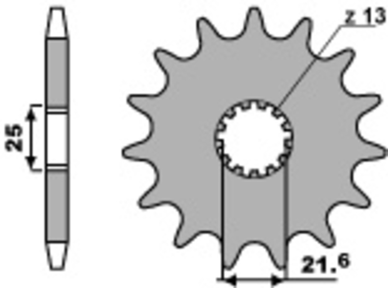 Kit chaine EK CHAIN PBR 525 ZVX3 - 16/48 - 114 Couronne acier standard