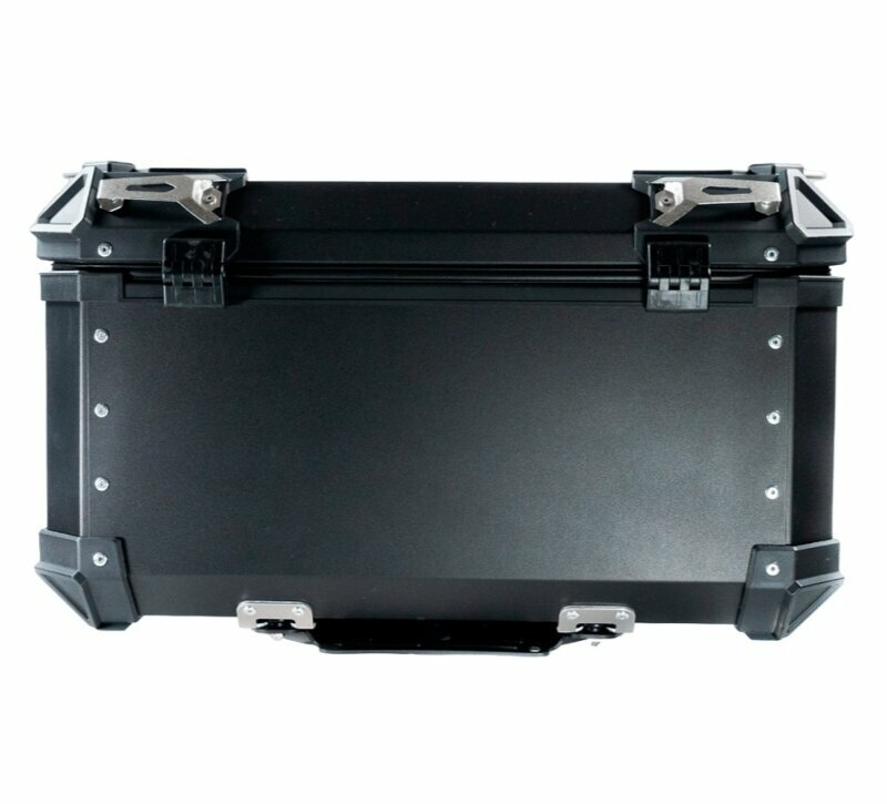 GPRTECH Top case GPR Tech ALPI-TECH Alu - Complet avec support - 55 litres - noir — noir et argent