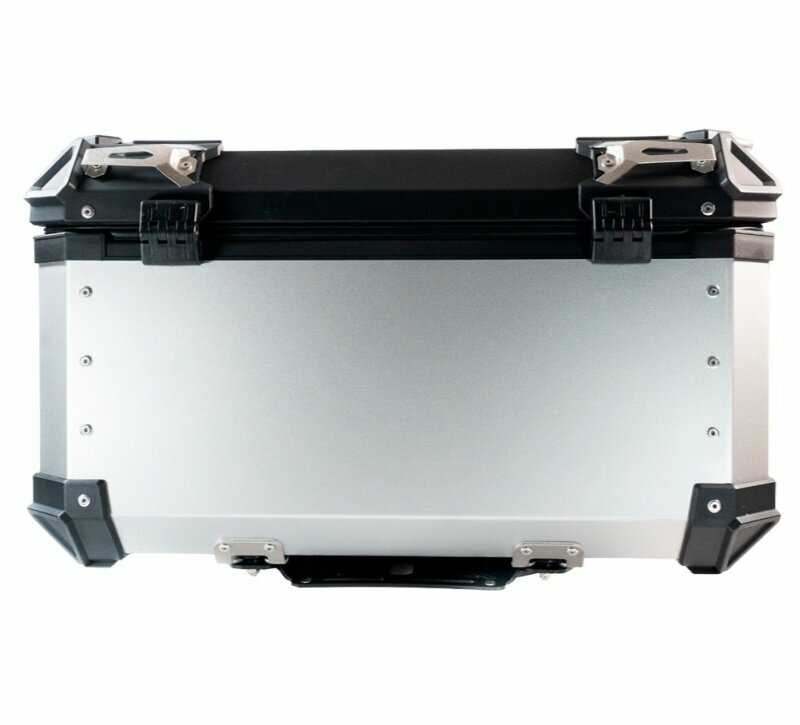 GPRTECH Top case GPR Tech ALPI-TECH Alu - Complet avec support - 55 litres — argent