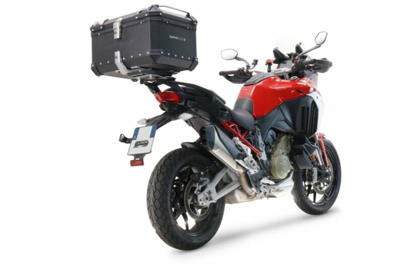 GPRTECH Top case GPR Tech ALPI-TECH Alu - Complet avec support - 45 litres - noir — noir et argent