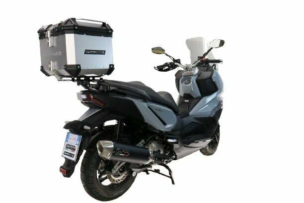 GPRTECH Top case GPR Tech ALPI-TECH Alu - Complet avec support - 35 litres — argent