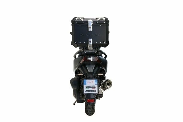 GPRTECH Top case GPR Tech ALPI-TECH Alu - Complet avec support - 35 litres - noir — noir et argent
