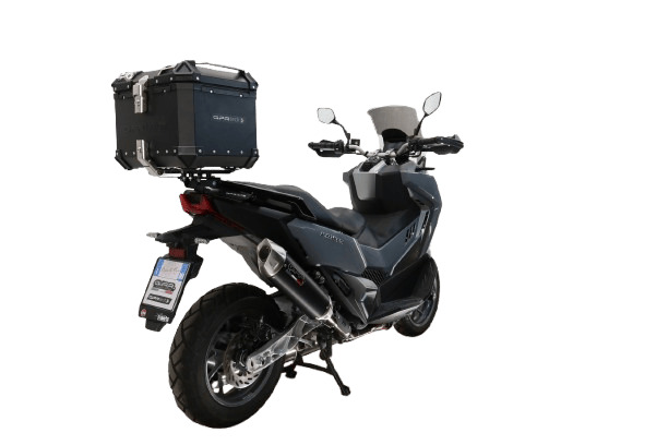 GPRTECH Top case GPR Tech ALPI-TECH Alu - Complet avec support - 35 litres - noir — noir et argent