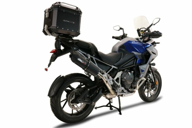 GPRTECH Top case GPR Tech ALPI-TECH Alu - Complet avec support - 45 litres - noir — noir et argent