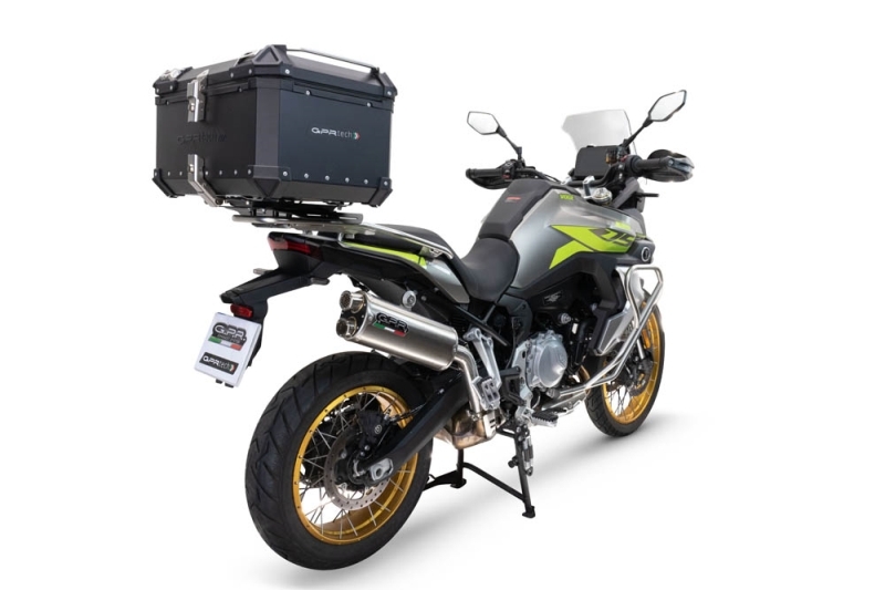 GPRTECH Top case GPR Tech ALPI-TECH Alu - Complet avec support - 45 litres - noir — noir et argent