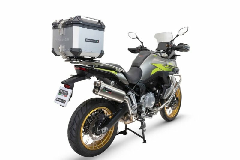 GPRTECH Top case GPR Tech ALPI-TECH Alu - Complet avec support - 35 litres — argent