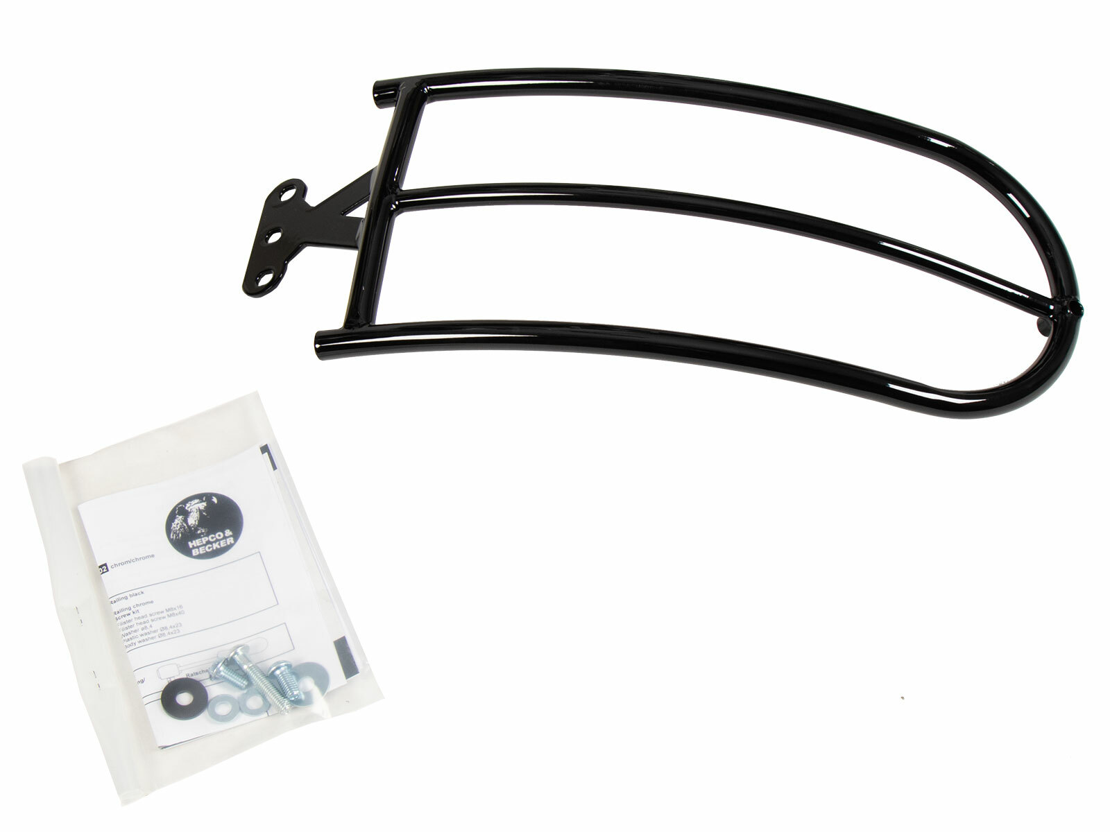 Porte Bagage Hepco & Becker Tubulaire - noir brillant