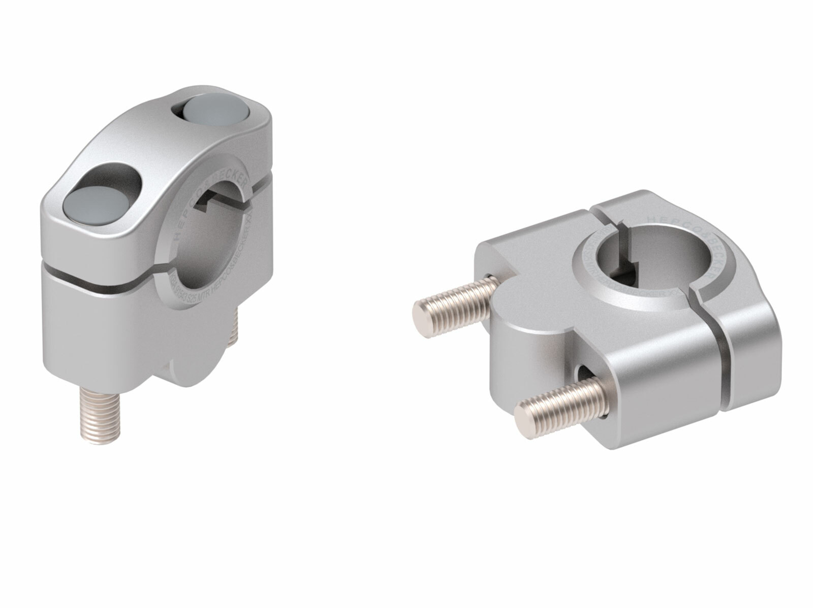 Rehausseur de guidon Hepco & Becker 25 mm - argent