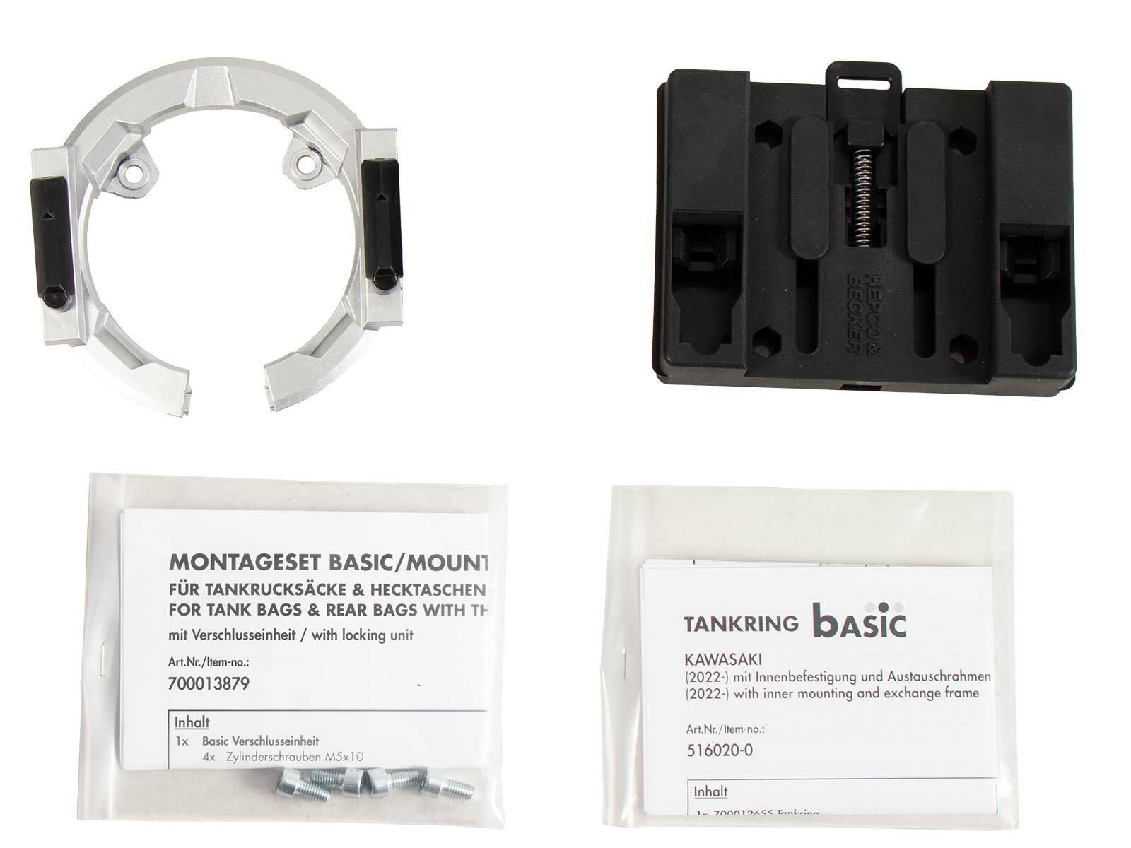 Anneau de réservoir Hepco & Becker Basic - argent