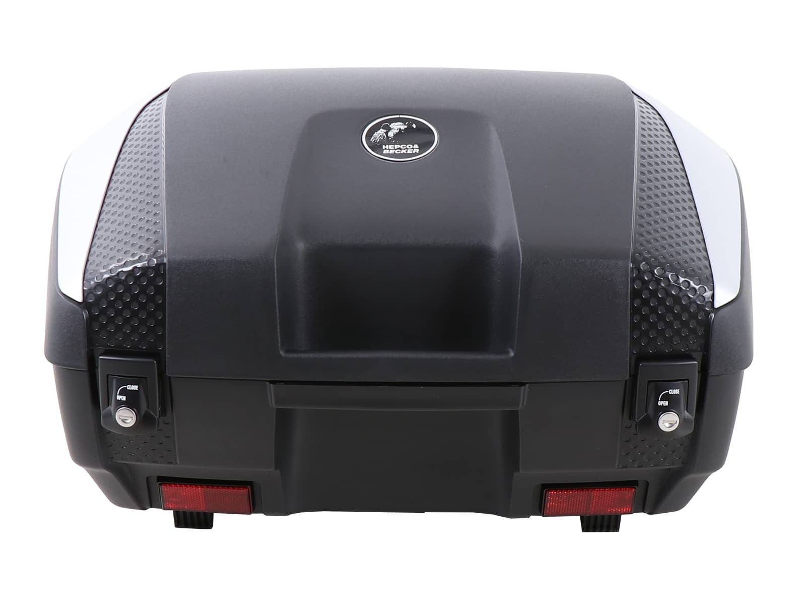 Top case Hepco & Becker Junior 55 - capot argentés - noir