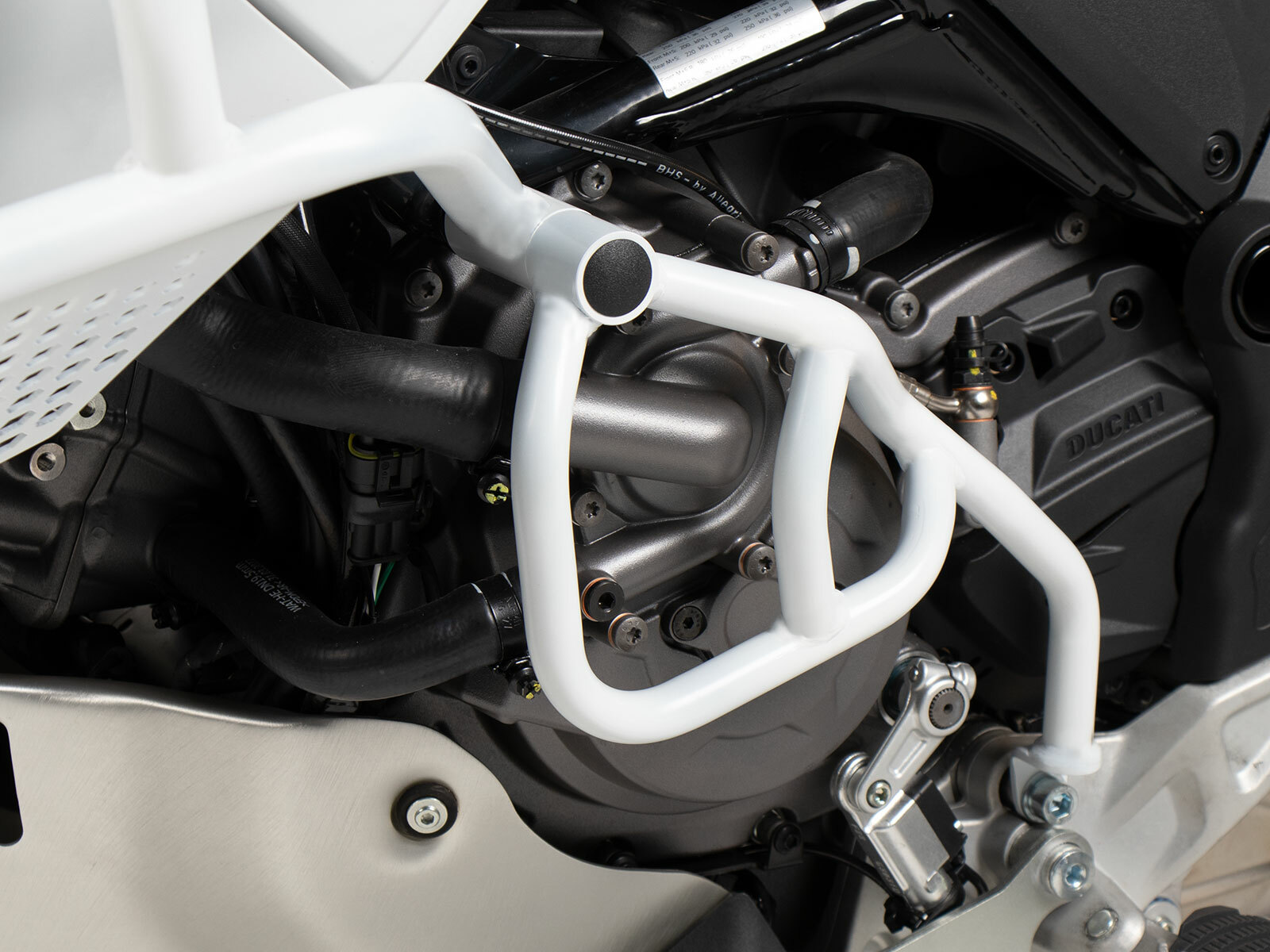 Pare-carter Hepco & Becker Crashbar de renfort supplémentaire - blanc