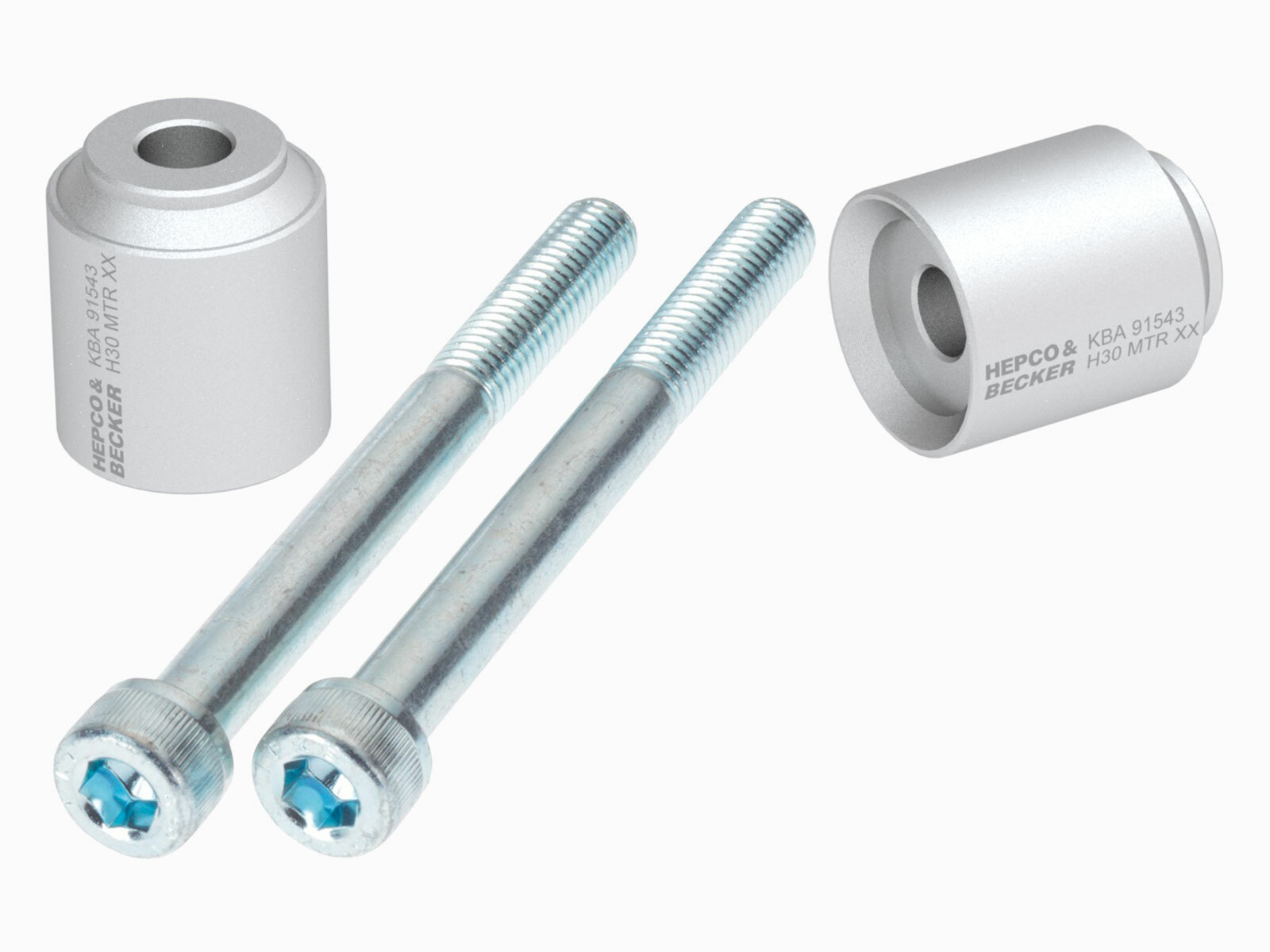 Rehausseur de guidon Hepco & Becker 30 mm - argent