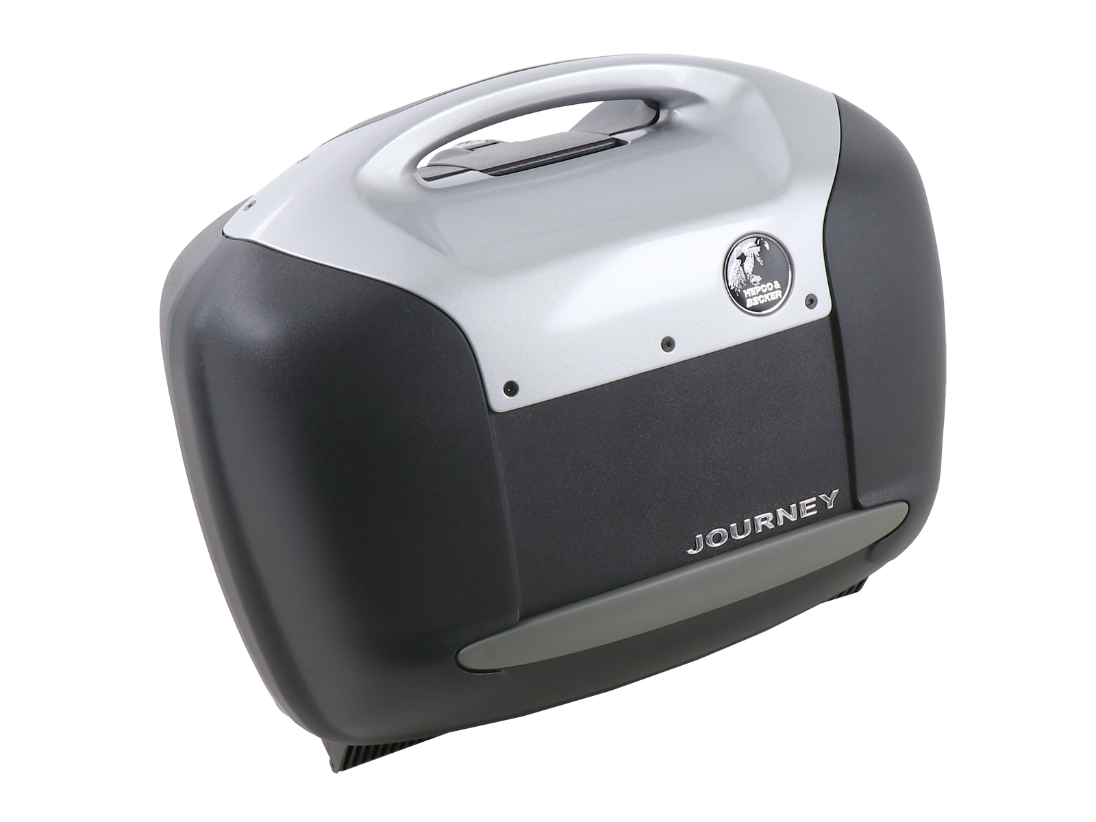 Valise Hepco & Becker Journey 42 - capot argenté (la paire) - noir