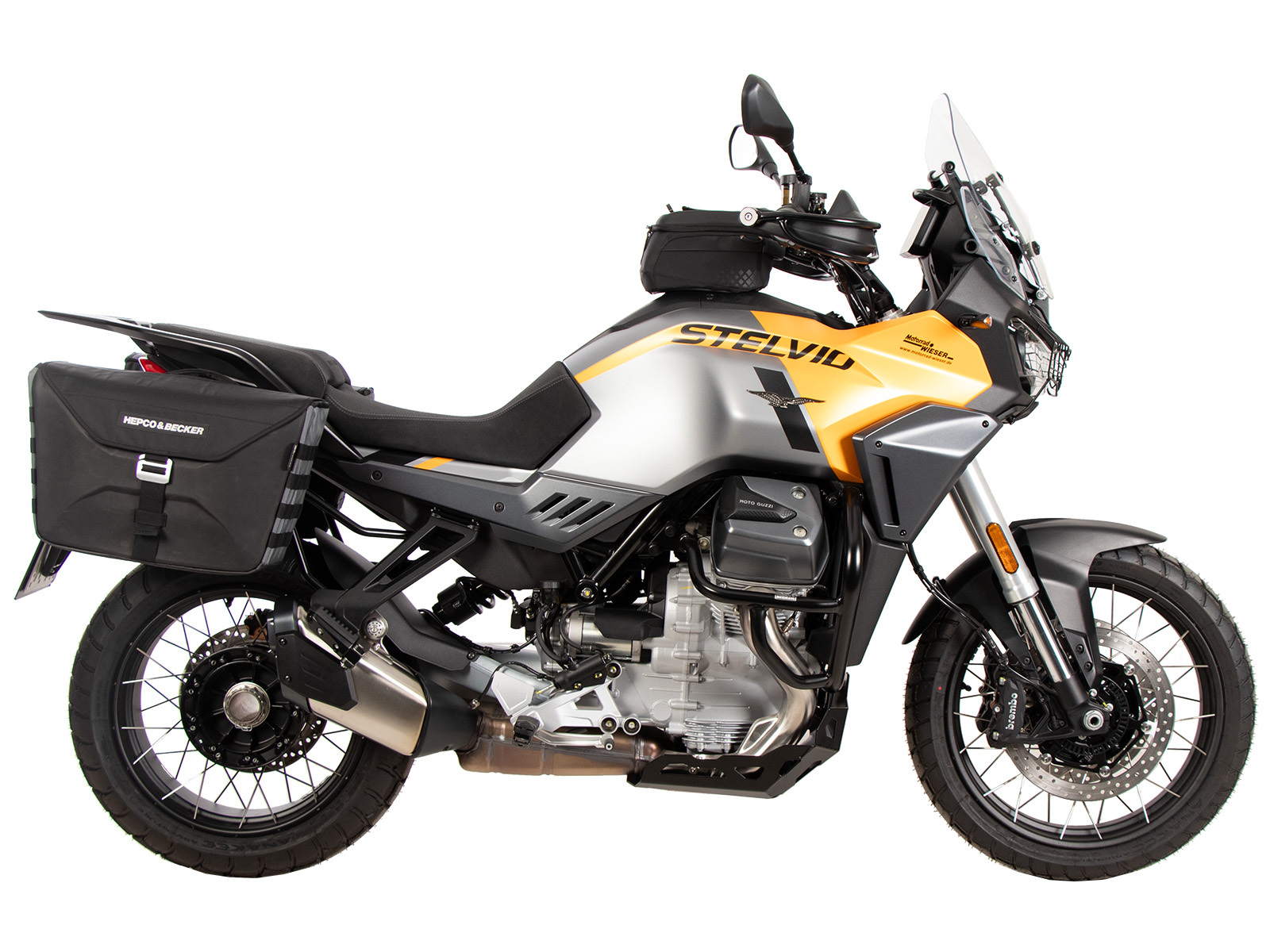 Sacoches cavalières Hepco & Becker Kit complet Xtravel pour support C-Bow - noir