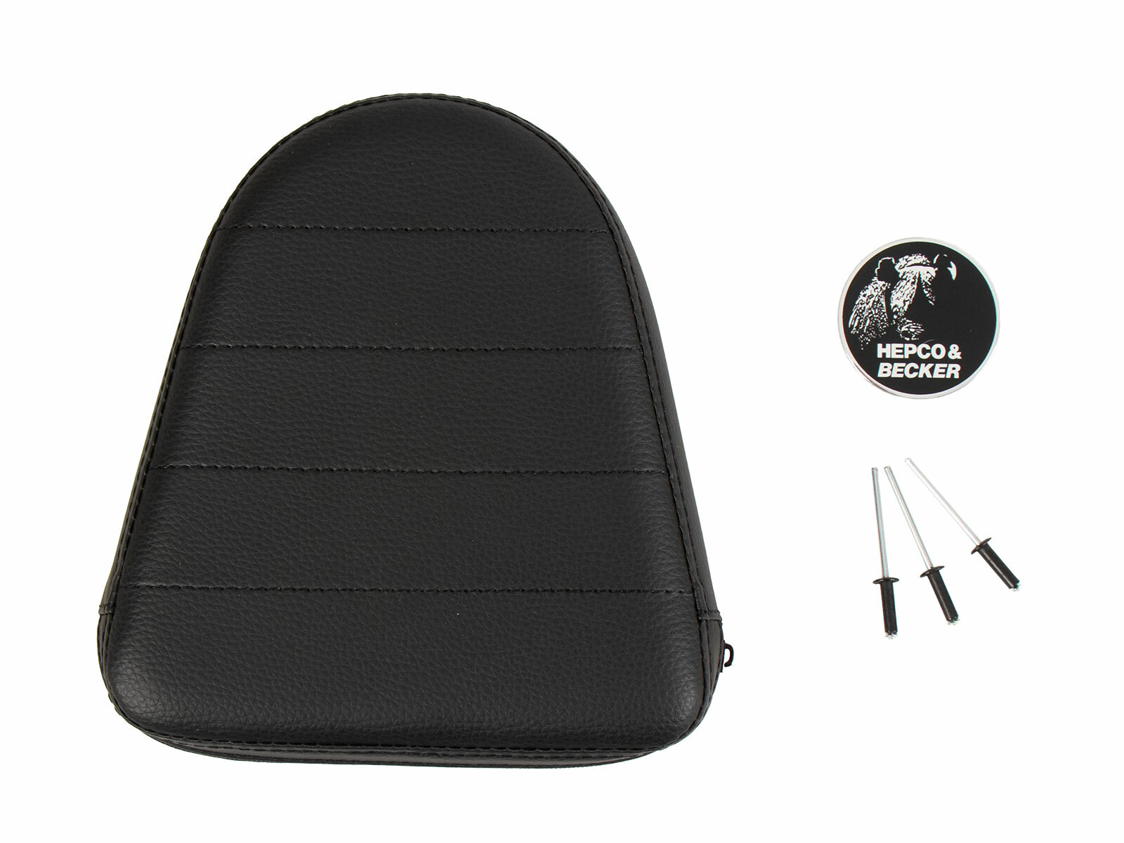 Dosseret Hepco & Becker grand et allongé pour sissybars - Marron