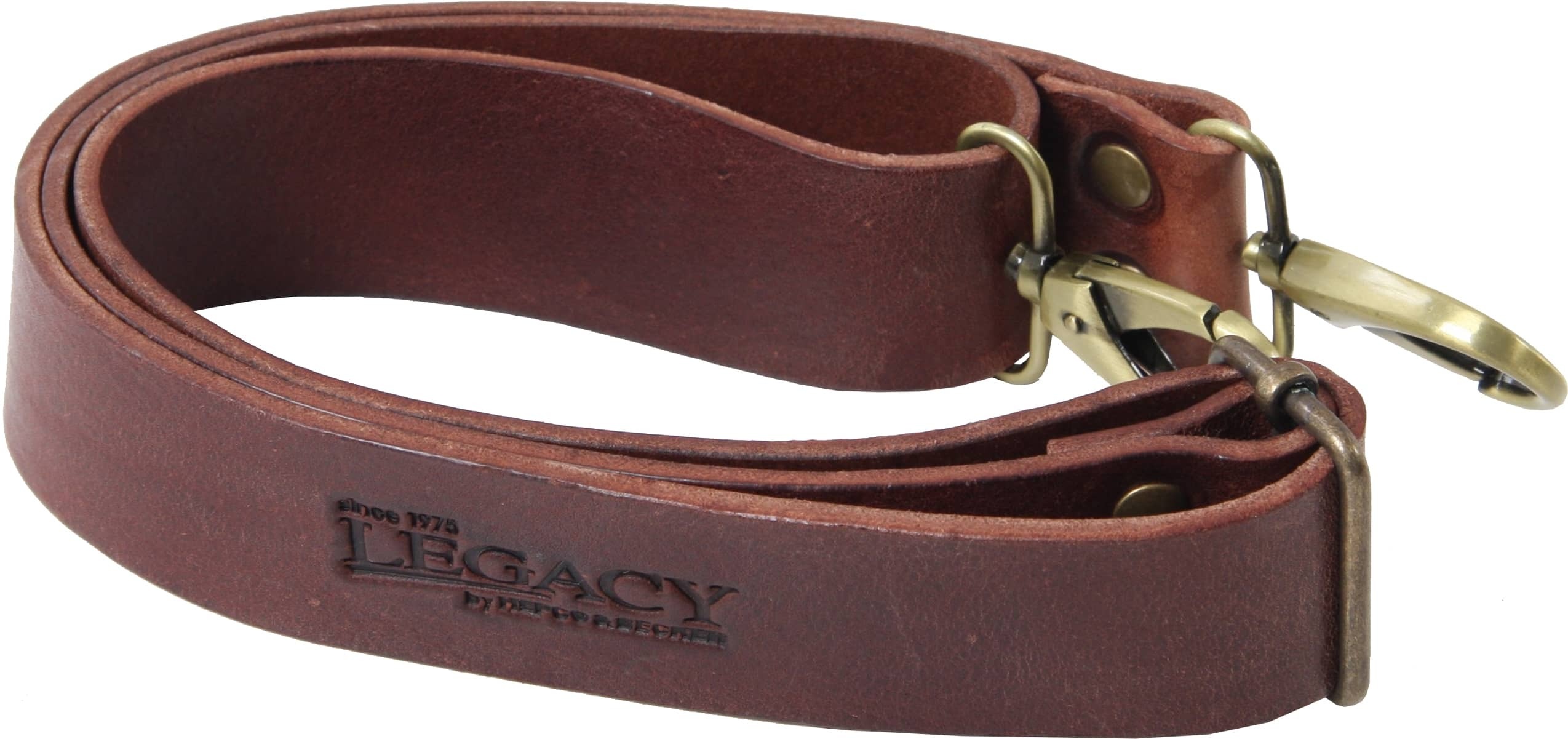 Sangle pour bagagerie Hepco & Becker Legacy bandoulière en cuir - marron