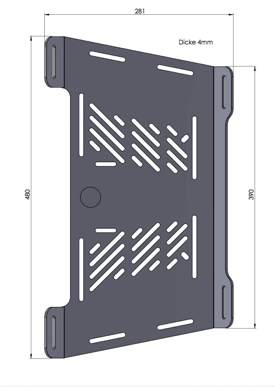Porte Bagage Hepco & Becker D'extension - anthracite