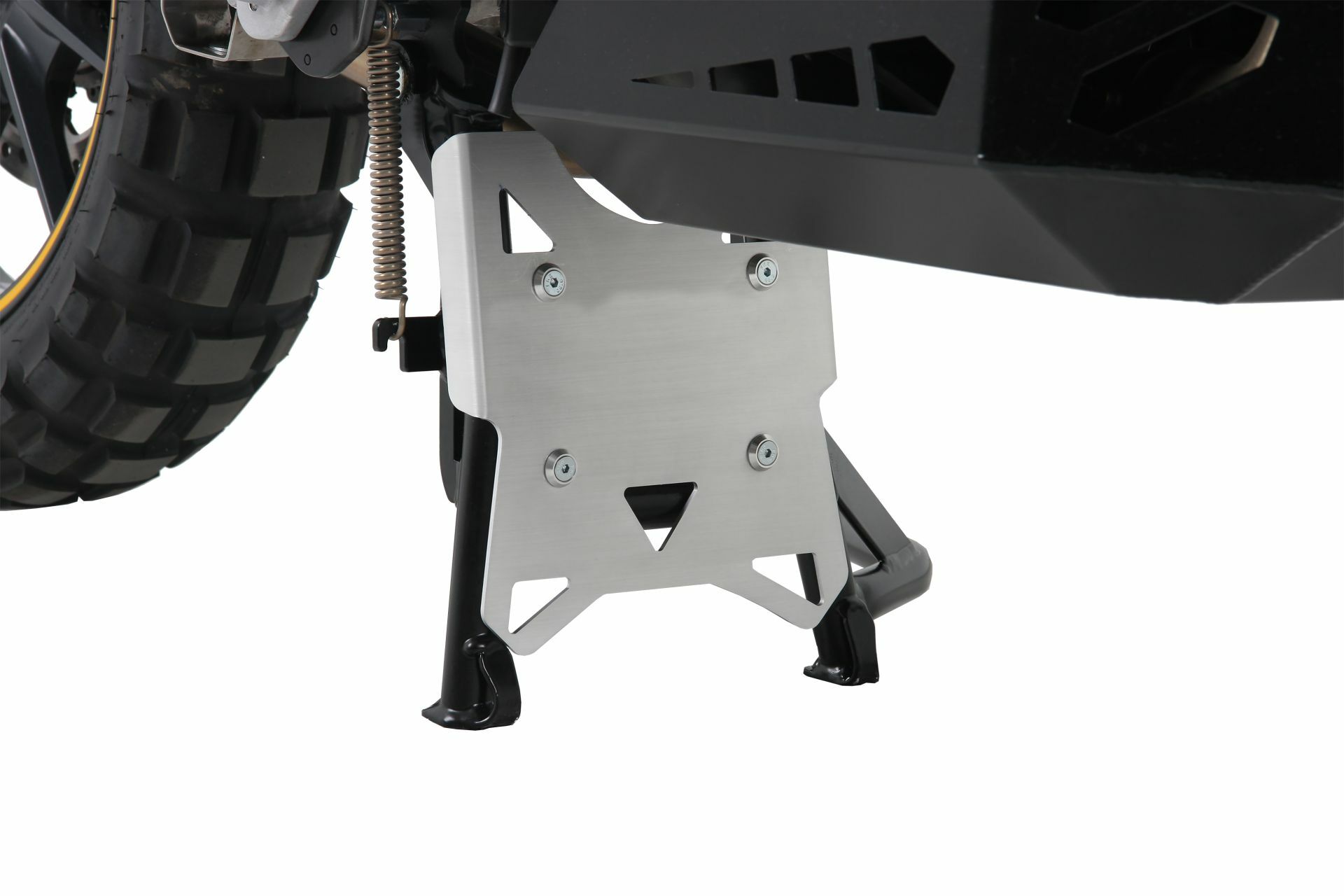 Sabot moteur Hepco & Becker sur béquille centrale Hepco & Becker - argent