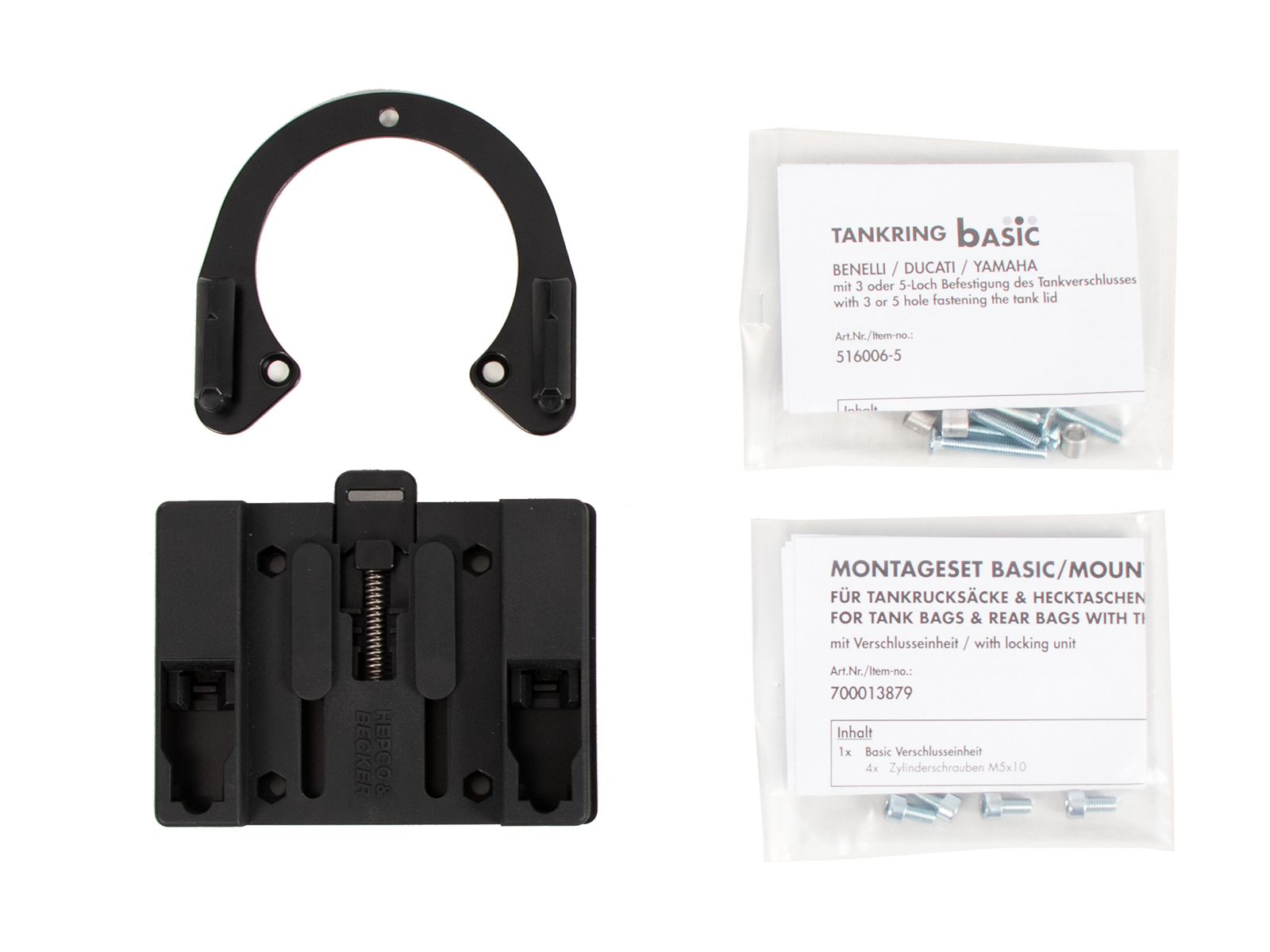 Anneau de réservoir Hepco & Becker Basic - 5 trous de fixation - Yamaha / Ducati