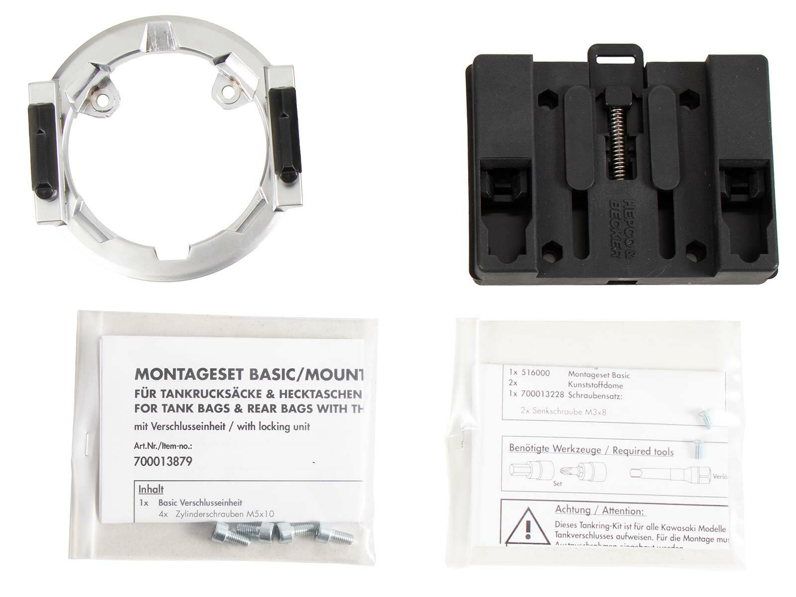 Anneau de réservoir Hepco & Becker Basic - fixation intérieure - Kawasaki