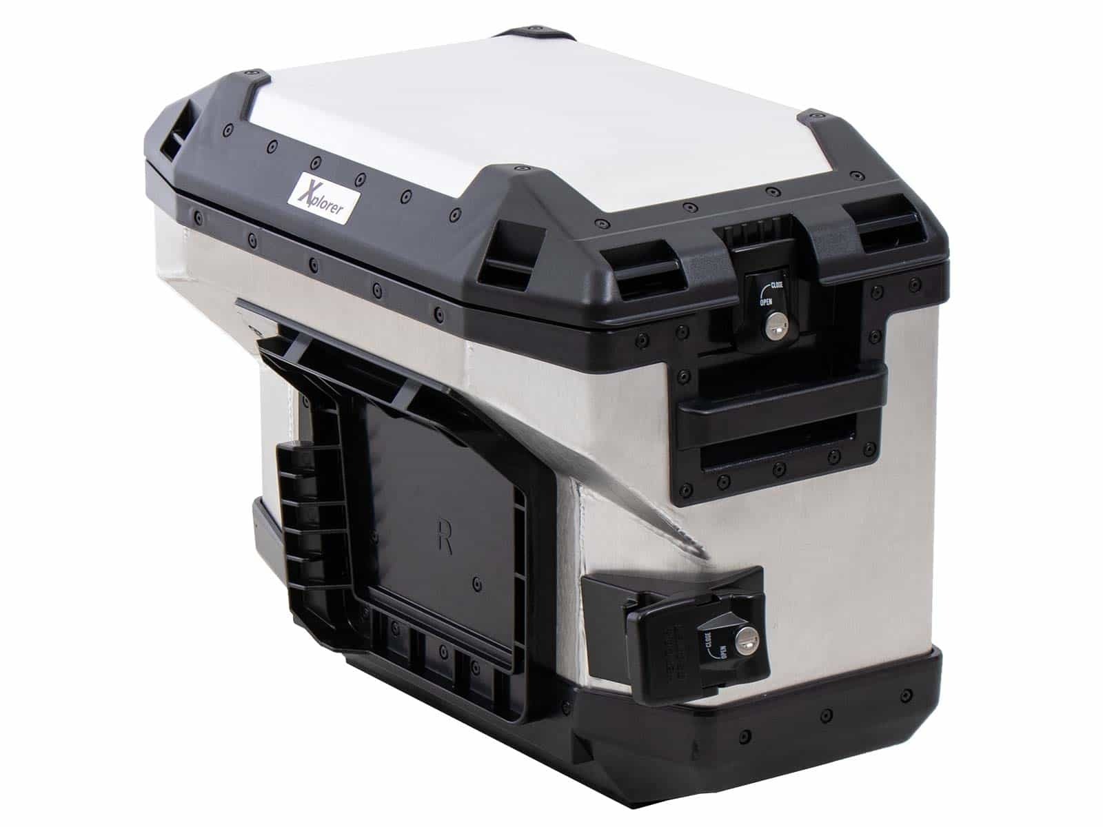 Valise Hepco & Becker Xplorer 37 droit pour support cutout - argent