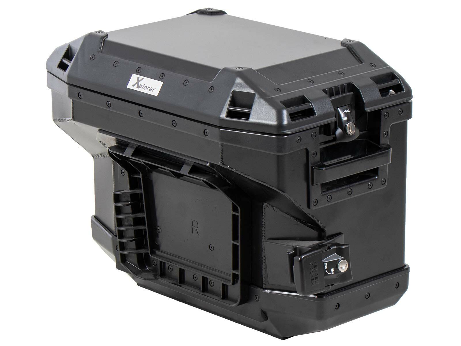 Valise Hepco & Becker Xplorer 37 droit pour support cutout - noir