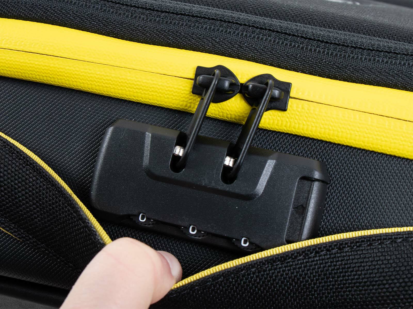 Valise Hepco & Becker Royster Neo pour support C-Bow - noir - jaune