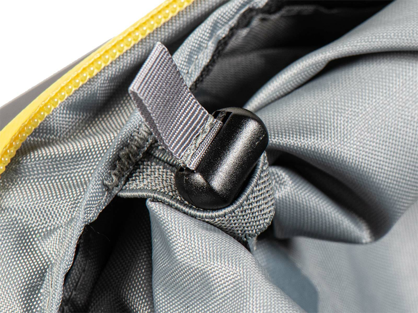 Sacoches cavalières Hepco & Becker Kit complet Royster Speed pour support C-Bow - noir avec fermeture éclair jaune